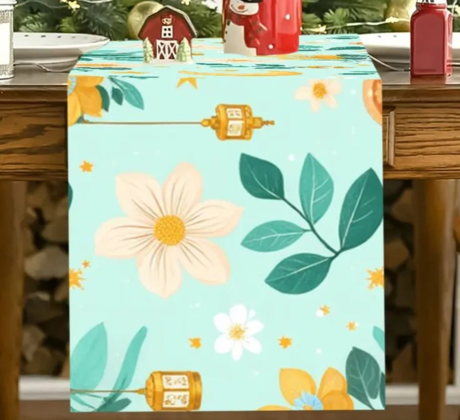 Floral Moon Table Runner