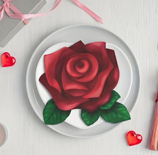 Rose Shaped Serviettes - pack of 20