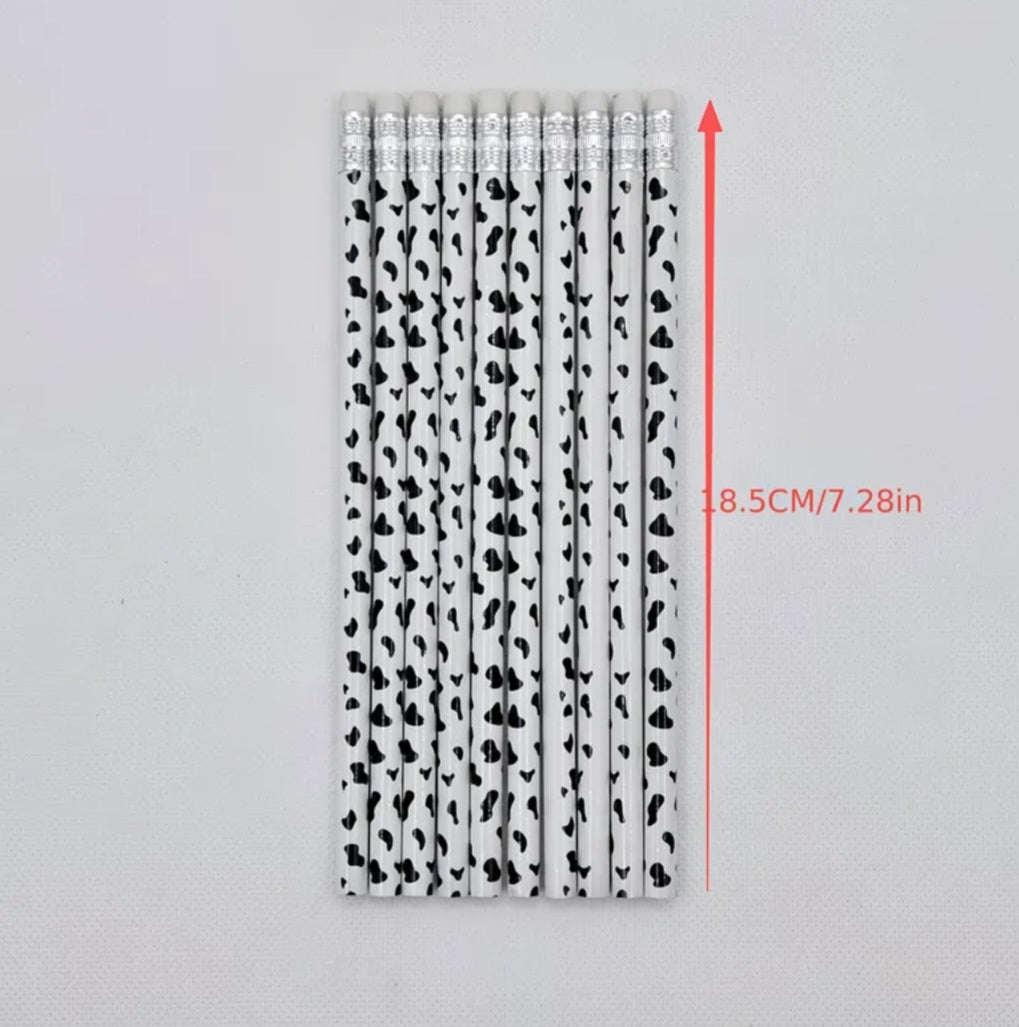 Cow Print Pencils - 1 pc