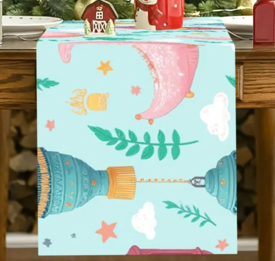 Floral Lantern Table Runner