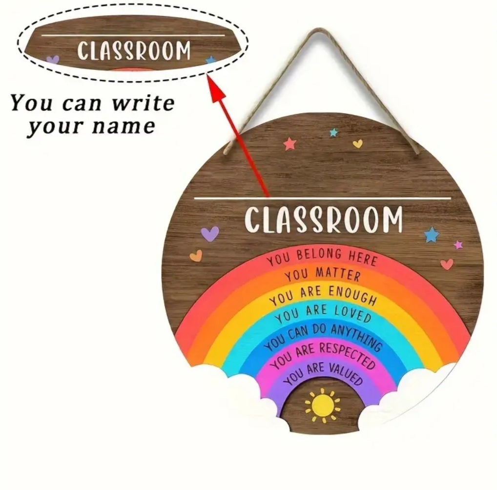 Classroom Sign - 20cm diameter