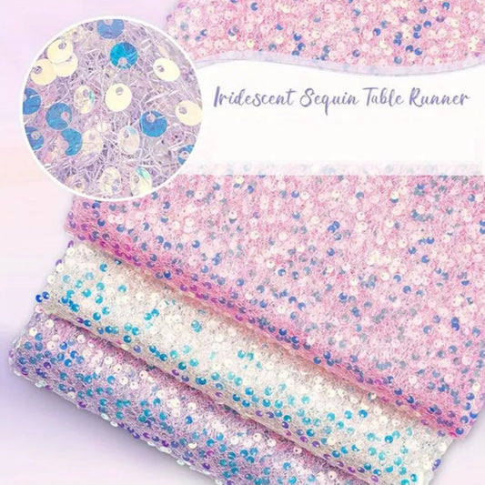 Iridescent Sequin Table Runners