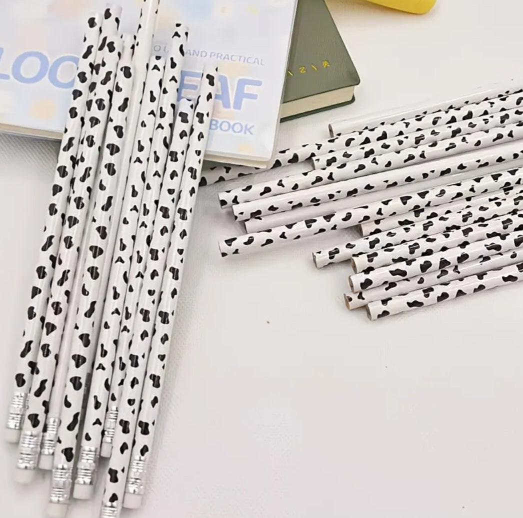 Cow Print Pencils - 1 pc