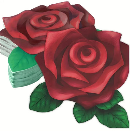 Rose Shaped Serviettes - pack of 20