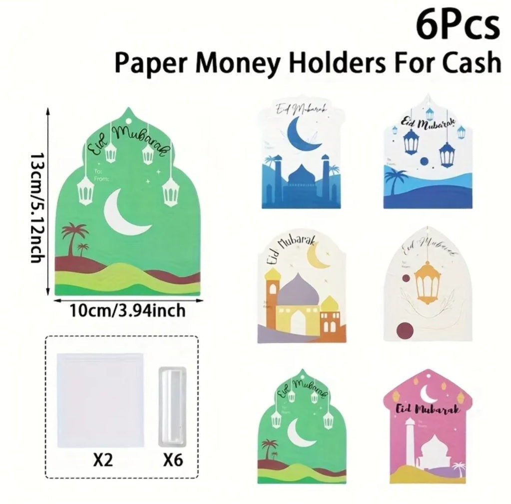 Eid Money Holder- pack of 6