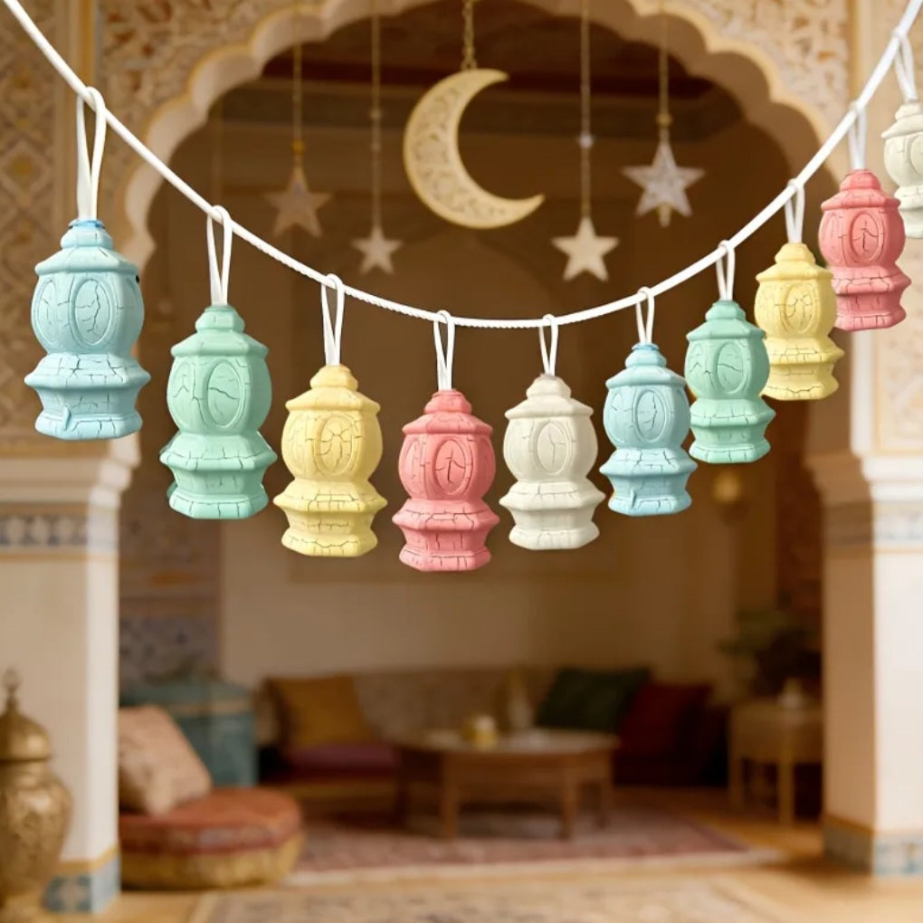 10 pc mini hanging lanterns
