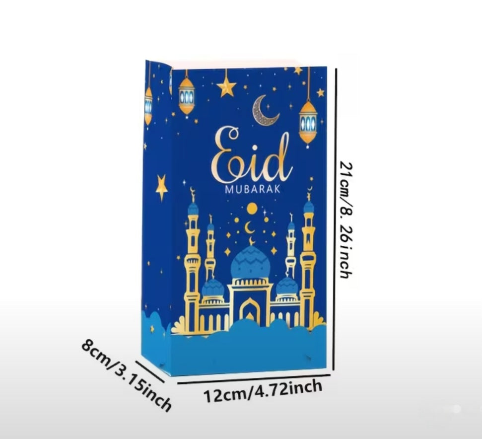 20 Eid Paper Bags + 20 stickers