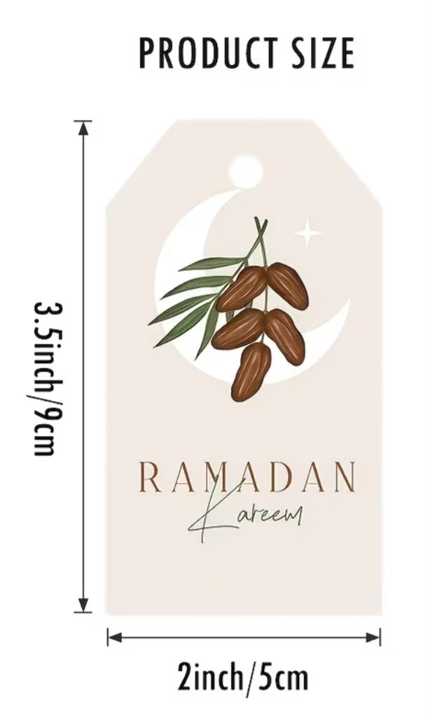 Ramadaan Kareem Gift Tags  - pack of 24